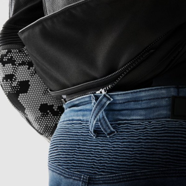 JEANSY MOTOCYKLOWE REBELHORN REVOLT WASHED BLUE MONOLAYER 28/34