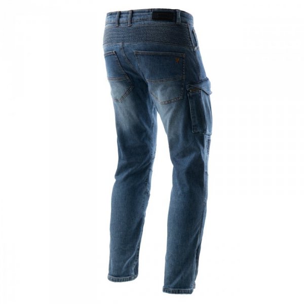 JEANSY MOTOCYKLOWE REBELHORN VANDAL WASHED BLUE MONOLAYER 36/34