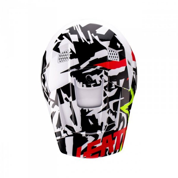 KASK MOTOCYKLOWY Z GOGLAMI JUNIOR LEATT MOTO 3.5 ZEBRA L
