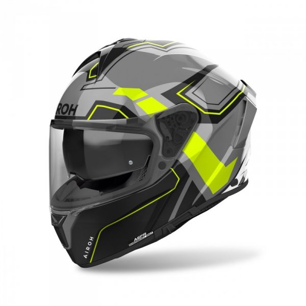 KASK MOTOCYKLOWY AIROH SPARK 2 DART YELLOW GLOSS XXL