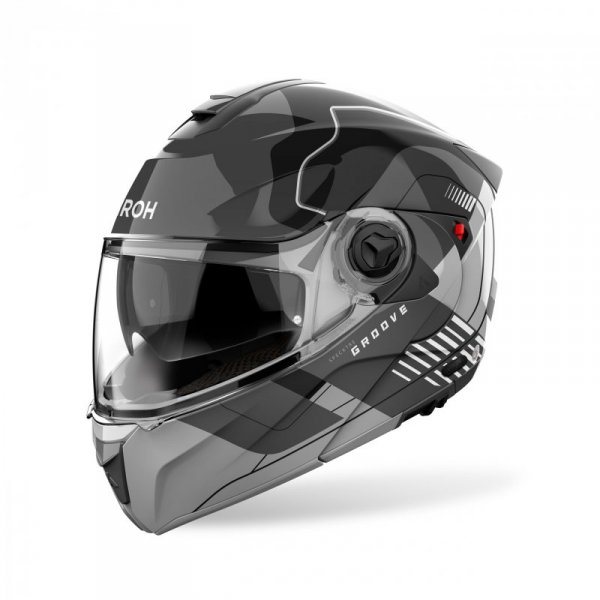 KASK MOTOCYKLOWY AIROH SPECKTRE GROOVE GREY GLOSS L