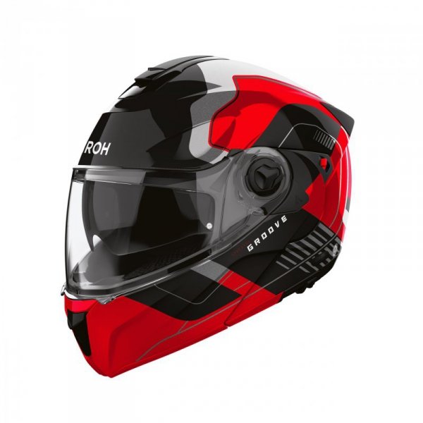 KASK MOTOCYKLOWY AIROH SPECKTRE GROOVE RED GLOSS S