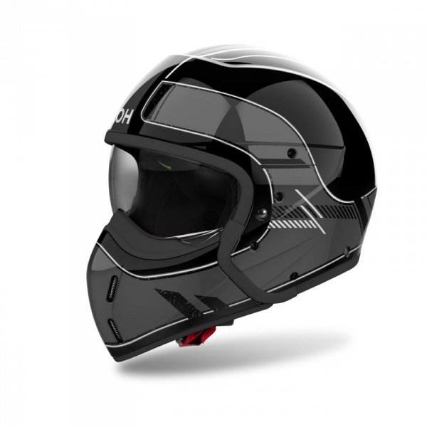 KASK MOTOCYKLOWY AIROH J110 RASTER DARK GREY GLOSS L