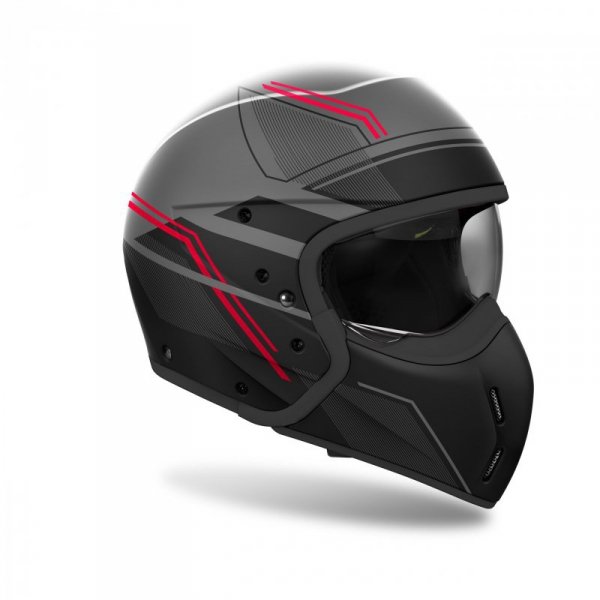 KASK MOTOCYKLOWY AIROH J110 SLIM RED MATT XL
