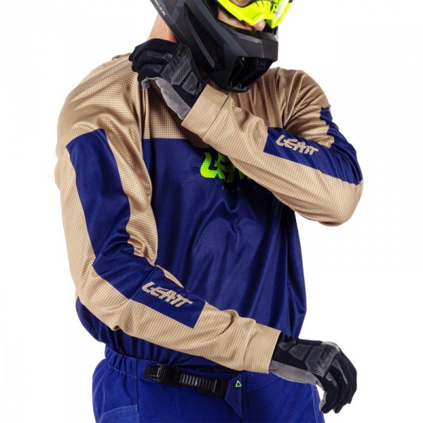 STRÓJ OFFROADOWY BLUZA I SPODNIE LEATT RIDE KIT MOTO 3.5 BROWN XL