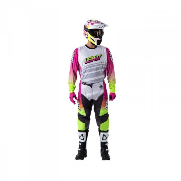 STRÓJ OFFROADOWY BLUZA I SPODNIE LEATT RIDE KIT MOTO 3.5 RETRO PINK M