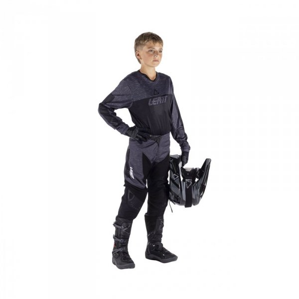 STRÓJ OFFROADOWY BLUZA I SPODNIE JUNIOR LEATT RIDE KIT 3.5 STEALTH BLACK GREY M