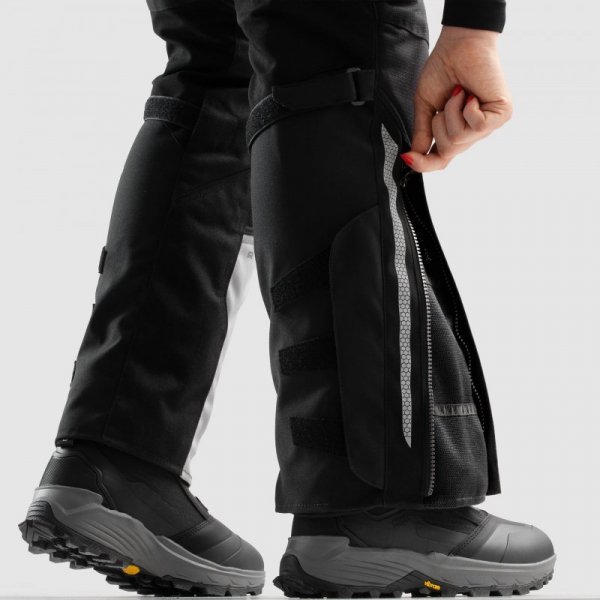 SPODNIE MOTOCYKLOWE TEKSTYLNE DAMSKIE REBELHORN HARDY 3.0 BLACK GREY W4XL