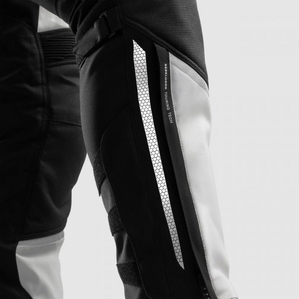 SPODNIE MOTOCYKLOWE TEKSTYLNE DAMSKIE REBELHORN HARDY 3.0 BLACK GREY WM