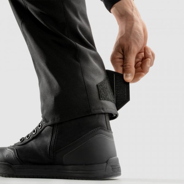 SPODNIE MOTOCYKLOWE TEKSTYLNE REBELHORN BORG 2 BLACK (DŁUGA NOGAWKA) L-XL