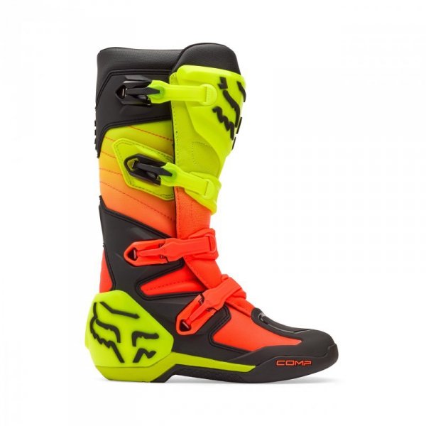 BUTY MOTOCYKLOWE FOX COMP ORANGE YELLOW 12