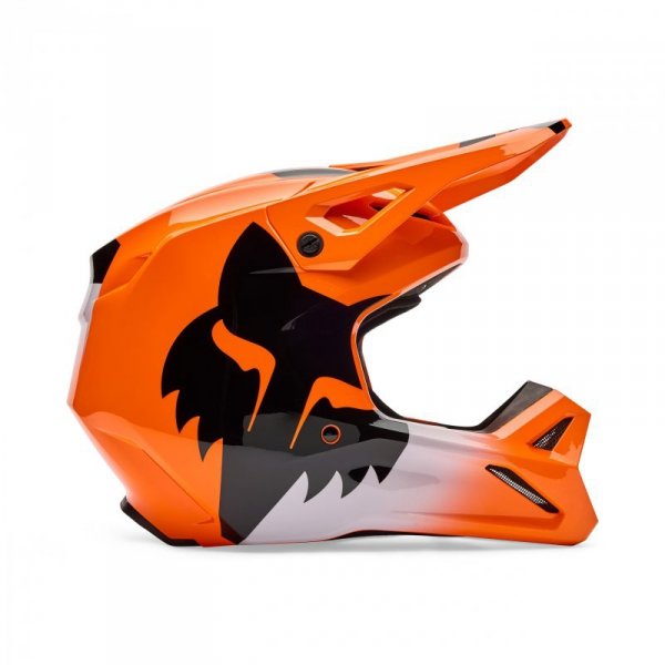 KASK MOTOCYKLOWY FOX V1 SHIELD FLUO ORANGE XS