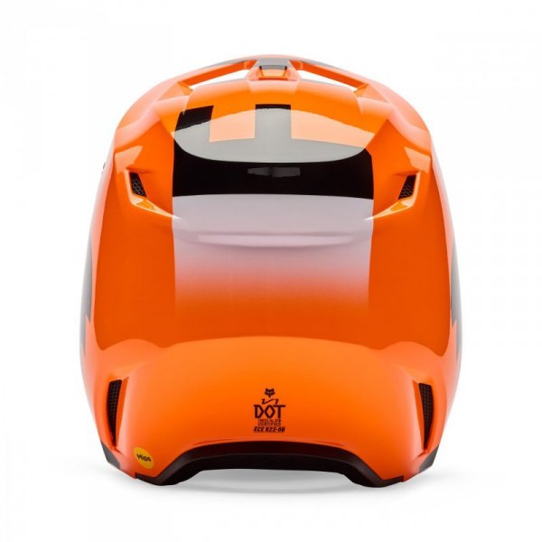 KASK MOTOCYKLOWY FOX V1 SHIELD FLUO ORANGE S