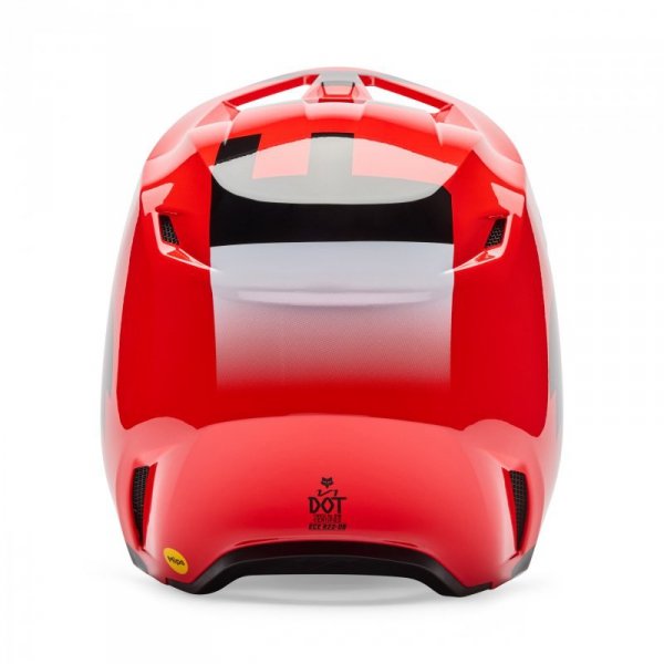 KASK MOTOCYKLOWY FOX V1 SHIELD FLUO RED L