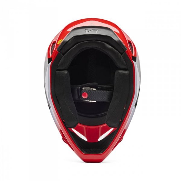 KASK MOTOCYKLOWY FOX V1 SHIELD FLUO RED L