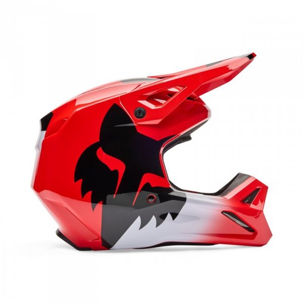 KASK MOTOCYKLOWY FOX V1 SHIELD FLUO RED XL