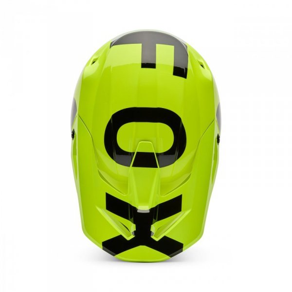 KASK MOTOCYKLOWY FOX V1 SHIELD FLUO YELLOW M