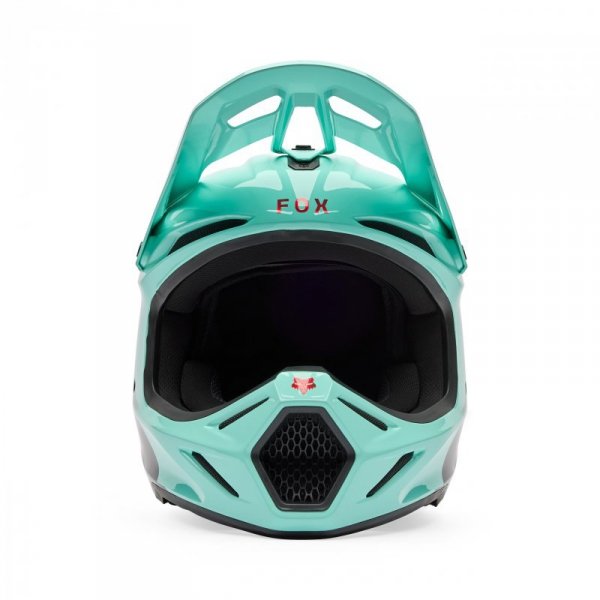 KASK MOTOCYKLOWY FOX V3 DRIP TURQUOISE S