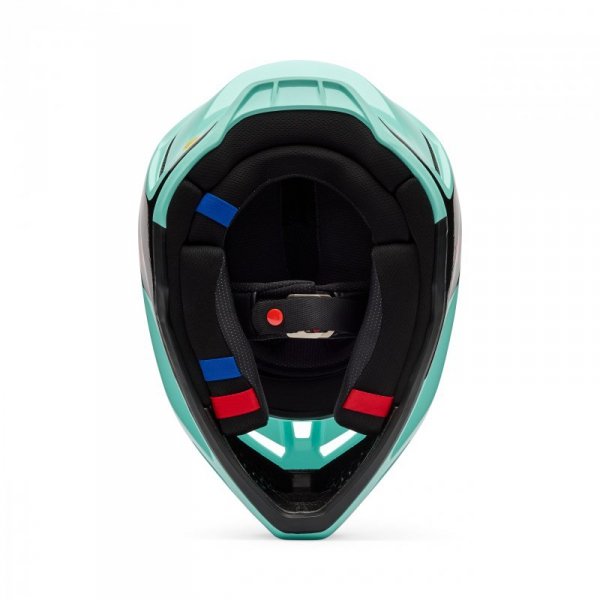 KASK MOTOCYKLOWY FOX V3 DRIP TURQUOISE M