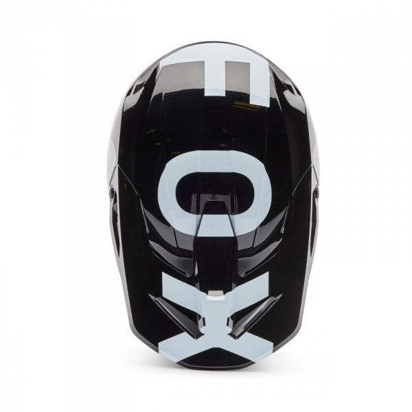 KASK MOTOCYKLOWY JUNIOR FOX V1 SHIELD BLACK YM