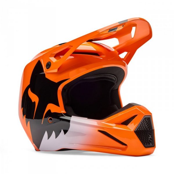 KASK MOTOCYKLOWY JUNIOR FOX V1 SHIELD FLUO ORANGE YL
