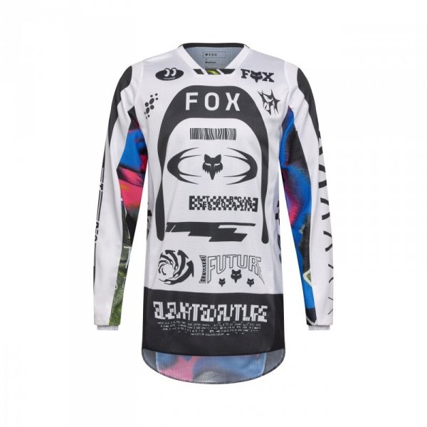BLUZA MOTOCYKLOWA FOX 180 IMAGE COSMO WHITE BLACK S