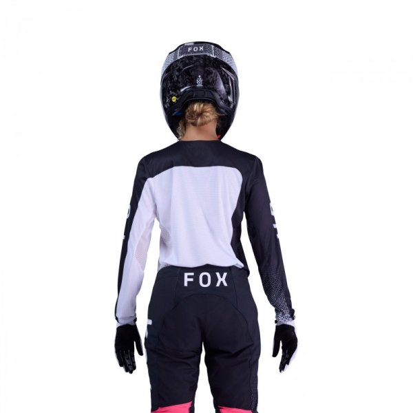 BLUZA MOTOCYKLOWA DAMSKA FOX FLEXAIR FRACTURE WHITE BLACK XS