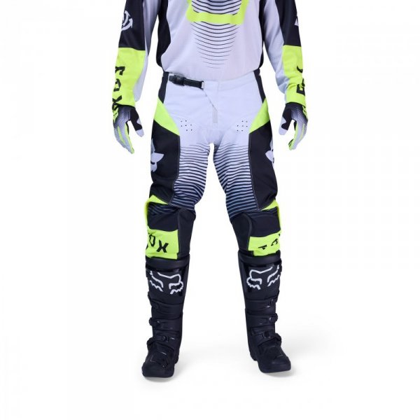 SPODNIE MOTOCYKLOWE FOX 180 COLLECT GREY YELLOW 28