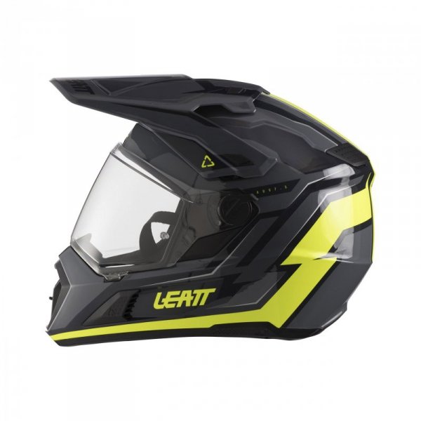 KASK MOTOCYKLOWY Z GOGLAMI LEATT ADV 7.5 HI-VIZ YELLOW L