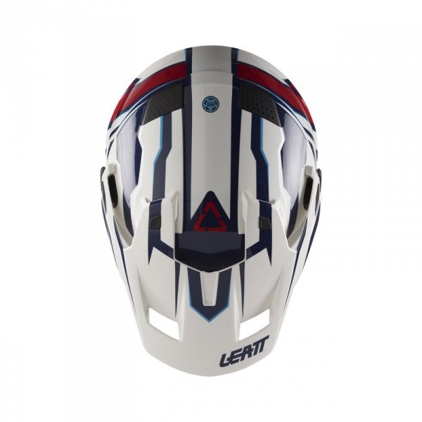 KASK MOTOCYKLOWY Z GOGLAMI LEATT ADV 7.5 ROYAL BLUE RED L