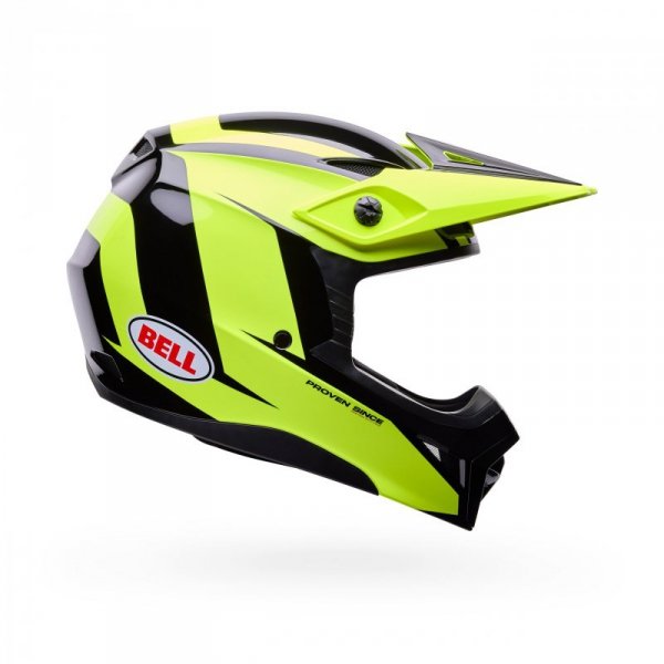 KASK MOTOCYKLOWY BELL MX-10 MIPS TALON YELLOW BLACK L