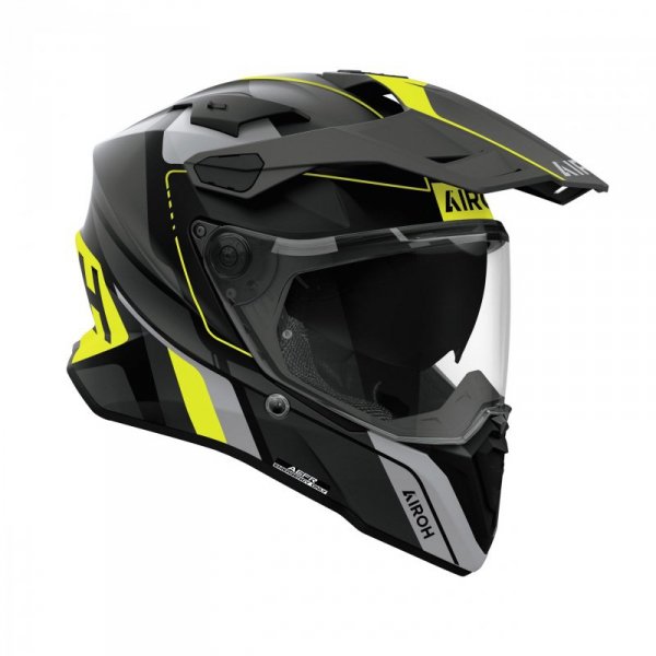 KASK MOTOCYKLOWY AIROH COMMANDER 2 SKIP YELLOW MATT M