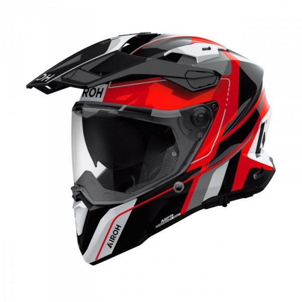 KASK MOTOCYKLOWY AIROH COMMANDER 2 SKIP RED GLOSS XL