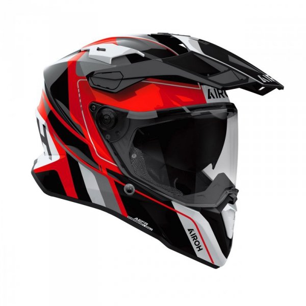 KASK MOTOCYKLOWY AIROH COMMANDER 2 SKIP RED GLOSS XL