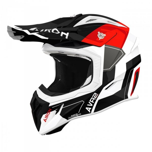 KASK MOTOCYKLOWY AIROH AVIATOR ACE 2 SHIELD RED GLOSS L