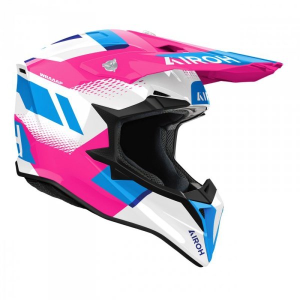 KASK MOTOCYKLOWY AIROH WRAAAP VISION PINK GLOSS M