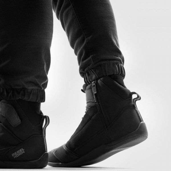 JEANSY MOTOCYKLOWE DAMSKIE REBELHORN FASTER BLACK 36/28 W36/28