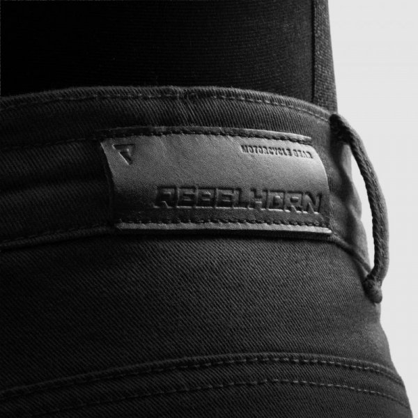 JEANSY MOTOCYKLOWE DAMSKIE REBELHORN FASTER BLACK 38/28 W38/28