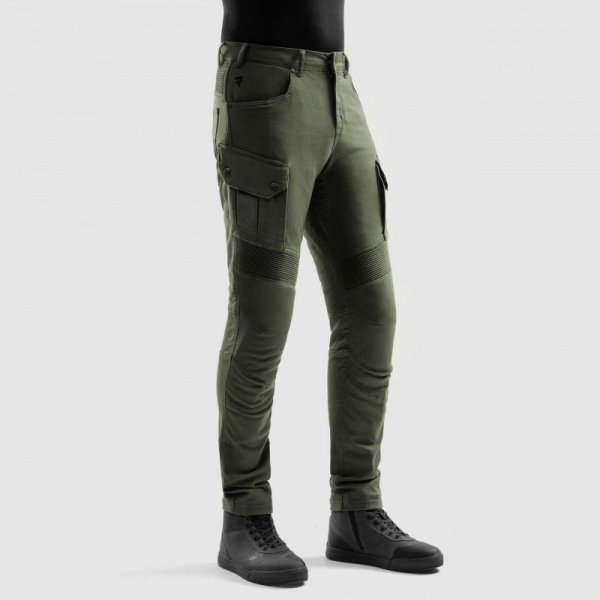 JEANSY MOTOCYKLOWE REBELHORN FASTER OLIVE GREEN 36/34