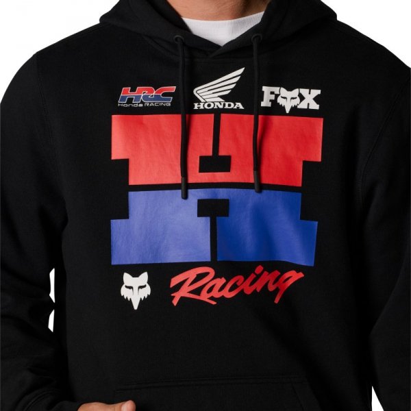 BLUZA Z KAPTUREM FOX HONDA BLACK M