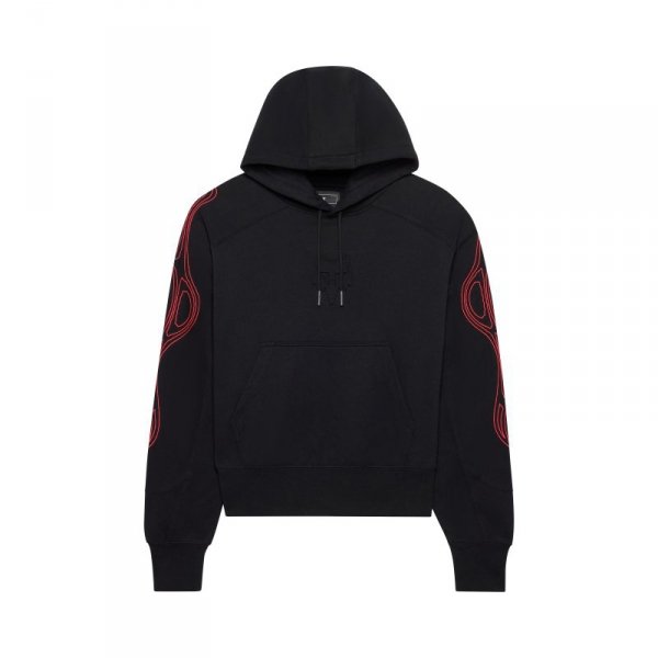 BLUZA Z KAPTUREM DAMSKA FOX VISION OVERSIZED FLEECE PO BLACK L