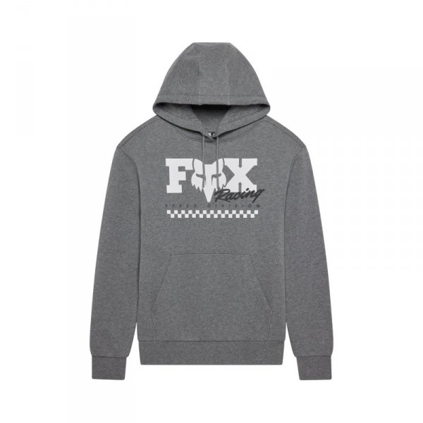 BLUZA Z KAPTUREM DAMSKA FOX CHECKER FLEECE PO HEATHER GRAPHITE XS