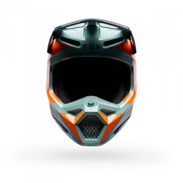 KASK MOTOCYKLOWY FOX V1 IMAGE PRINT ARCTIC BLUE XS