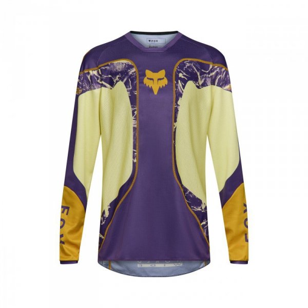 BLUZA MOTOCYKLOWA FOX 180 IMAGE PRINT PURPLE YELLOW S YS