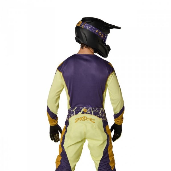 BLUZA MOTOCYKLOWA FOX 180 IMAGE PRINT PURPLE YELLOW M YM