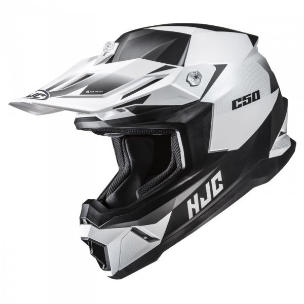 KASK MOTOCYKLOWY HJC C50 SLIDE WHITE BLACK M