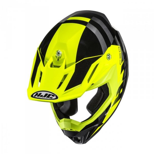 KASK MOTOCYKLOWY HJC C50 MIRAGE YELLOW BLACK L