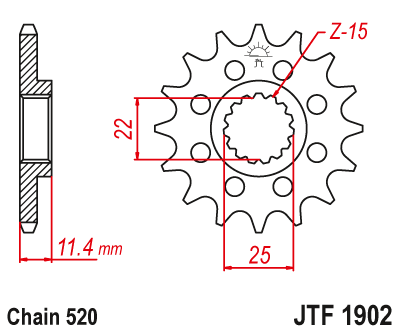  DID JT zestaw napędowy KTM 600 LC4 Enduro (94)