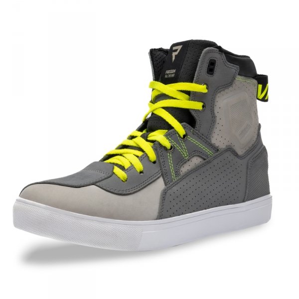 BUTY SKÓRZANE REBELHORN VANDAL MYSTERIOUS GREY/FLUO YELLOW 45