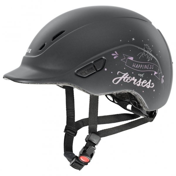 UVEX Kidoxx happyhorse kask jeździecki dziecięcy antracyt